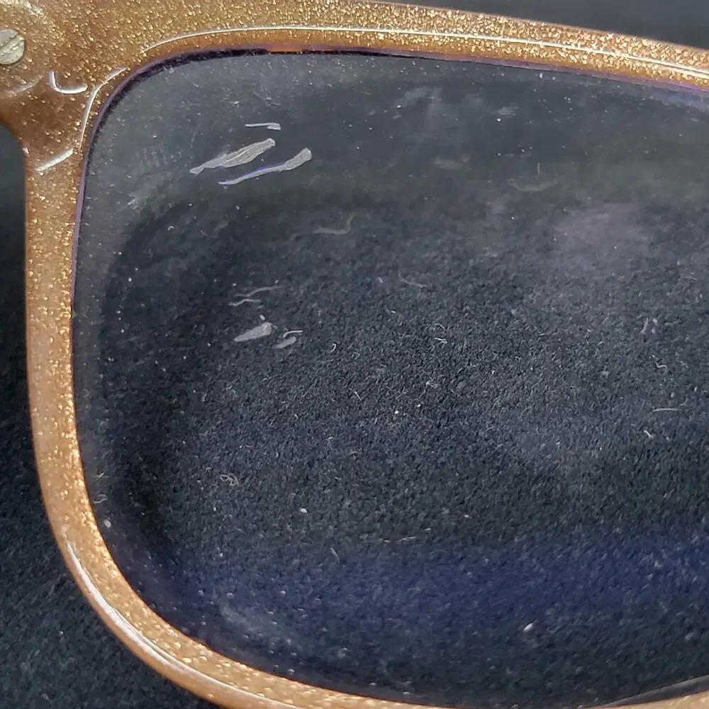 Guess Eyeglasses Gold Glitter / Black Frames 56/14 145